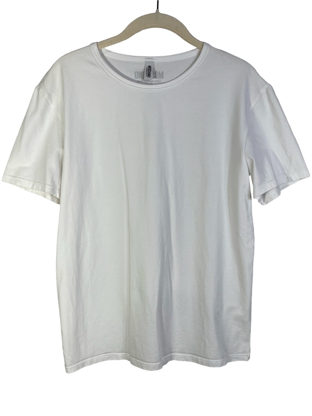 Moschino Men Crewneck T-Shirt Size S in white